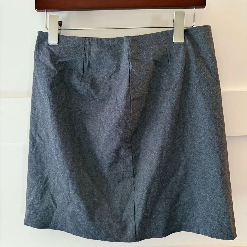 Vintage Espirit Classic Gray Women's mini Skirt Y2K business casual boho